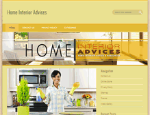 Tablet Screenshot of homeinterioradvices.com